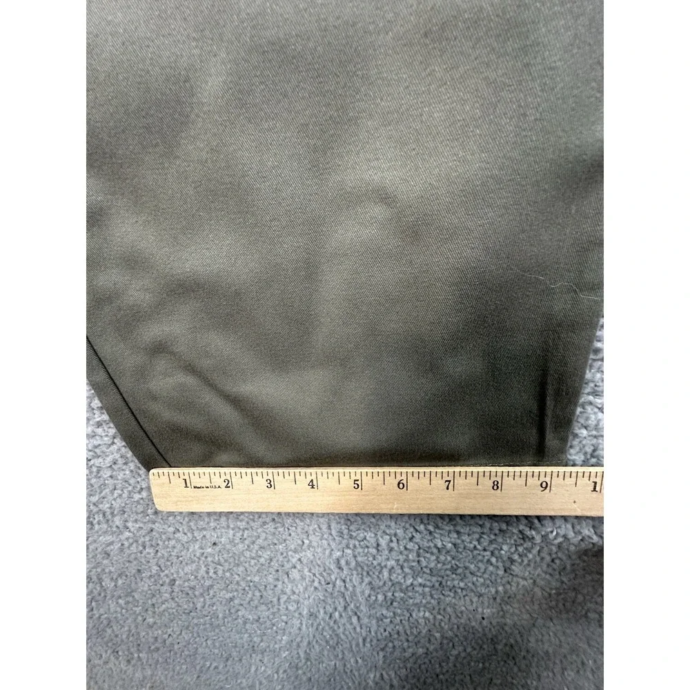 Dockers D2 Signature Khaki Pants 40x30 Olive Flat Straight Fit NWT